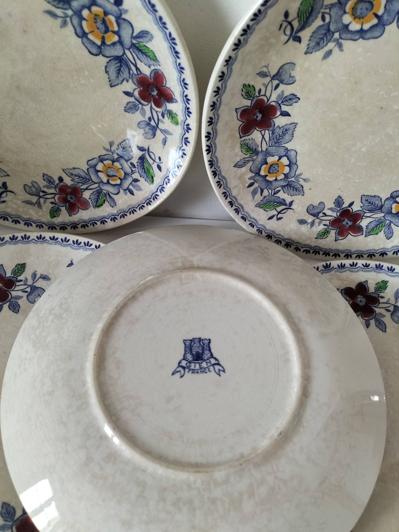 Assiettes Gien France