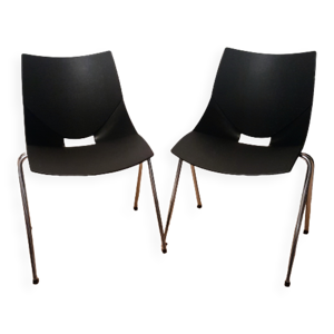 Paire de chaises Shell, - angelo