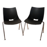 Pair of Shell chairs, designed by Angelo Pinaffo
