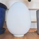 Lampe année 70 oeuf opaline
