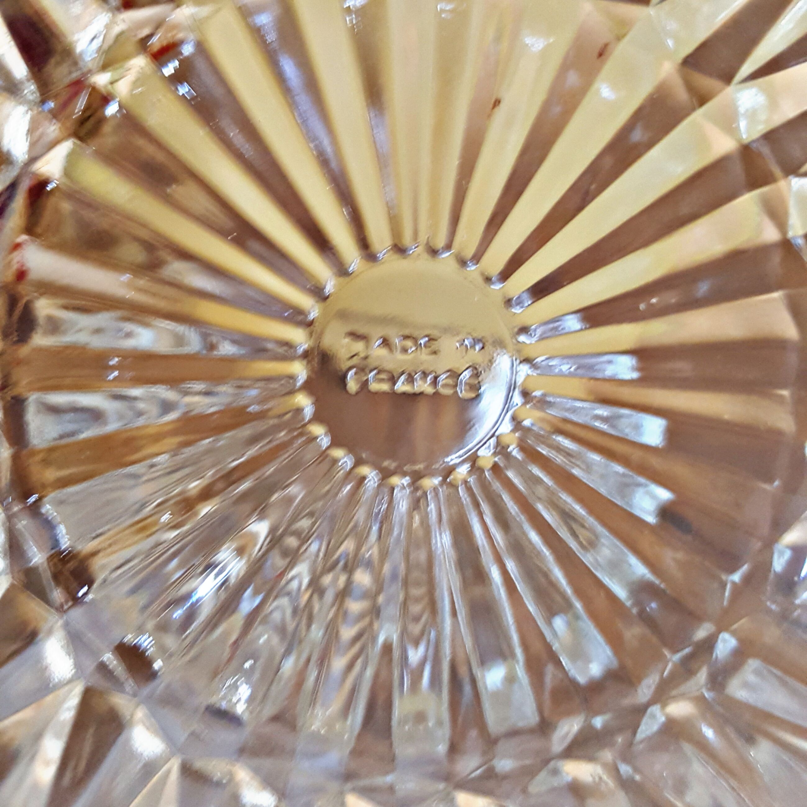 4 coupelles en verre ciselé made in France