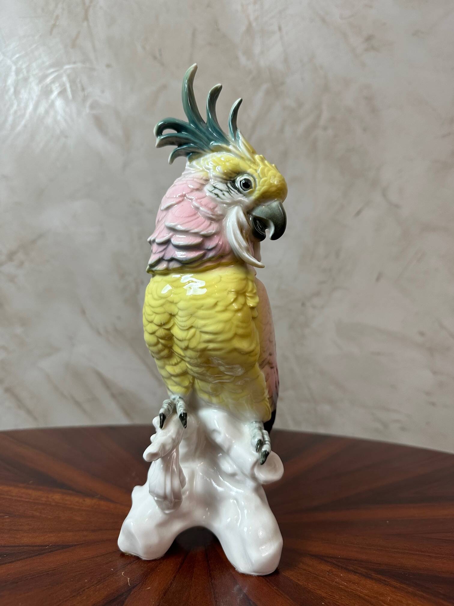 Saxony porcelain parrot