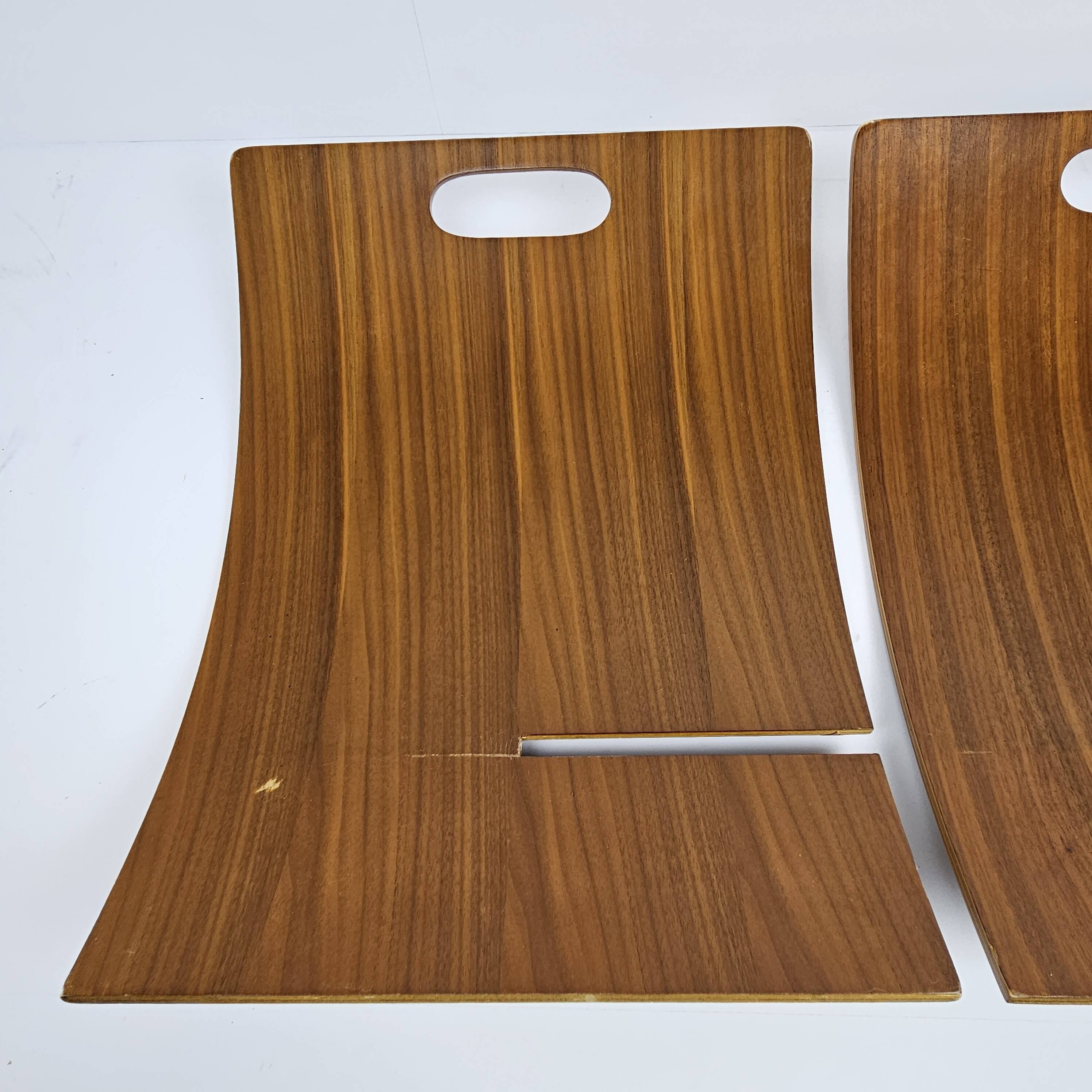 Scandinavian Magazine Rack in Teak Veneered Plywood, 1970's