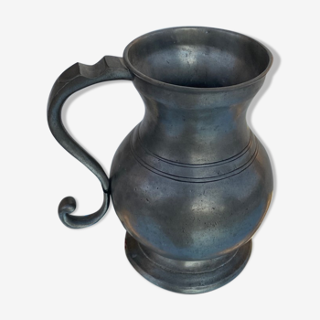 Tin pitcher