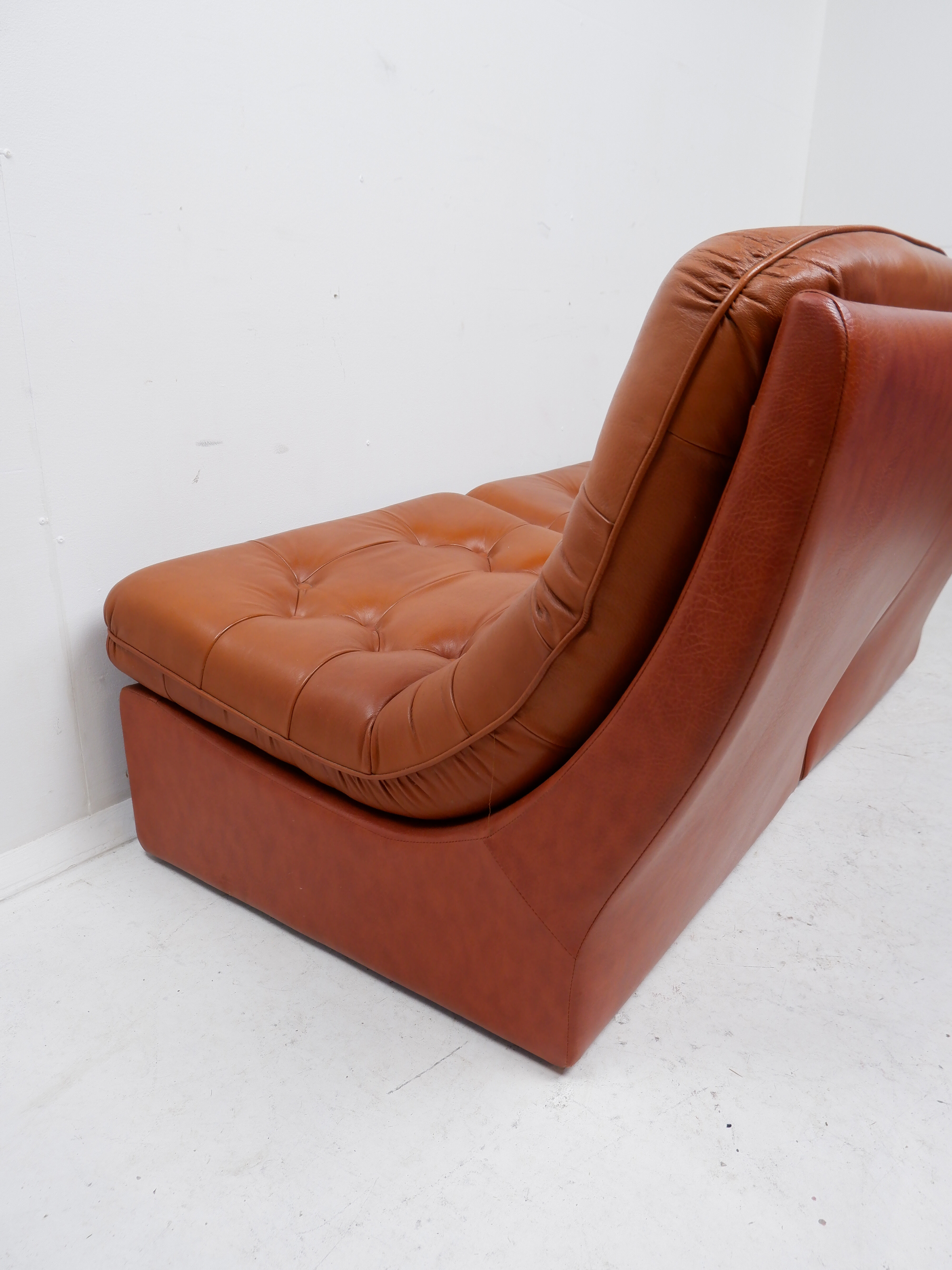 Vintage leather sofa 1970s