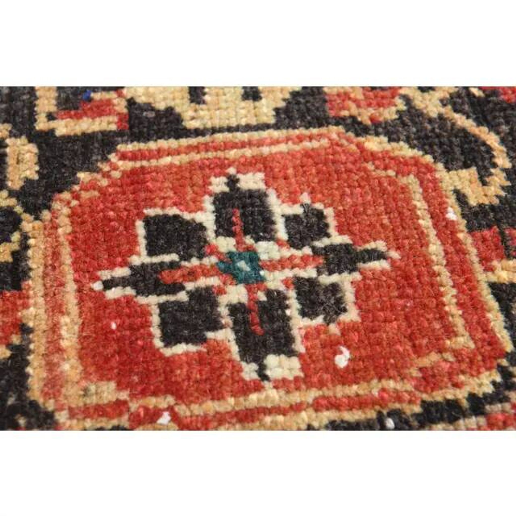 1970s Vintage Turkish Handmade Wool Red Oversized Area Rug 210x318