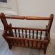 Porte revues en bois vintage