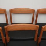 Set of 6 dining chairs teak, H.W. Klein for Bramin