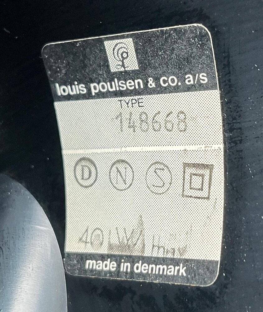 Lillebror clip lamp from the Danish space age by Bent Gantzel-Boysen for Louis Poulsen, 1970s.