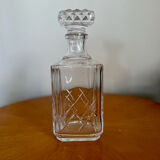 Glass crystal whisky decanter