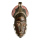 Masque africain bois sculpté polychrome