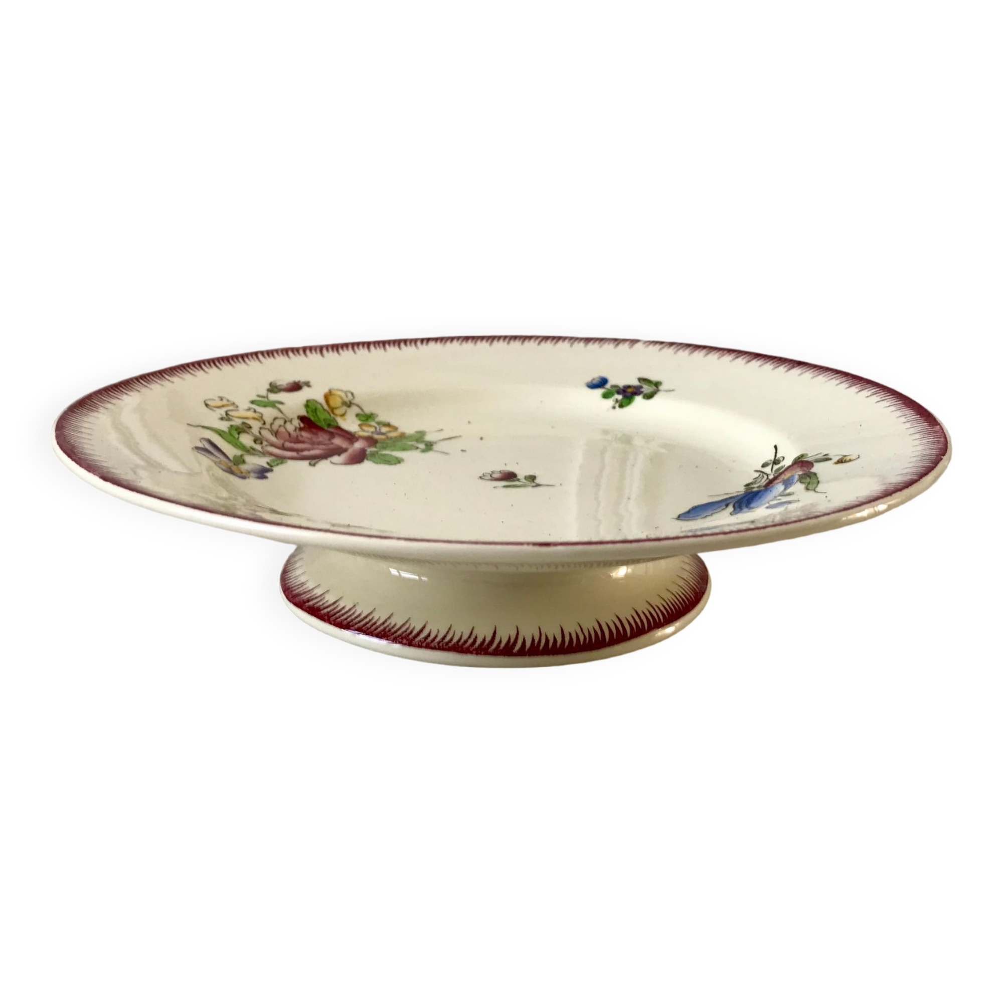 stocking compotier / serving dish Villeroy & Boch La Louvière Belgian manufacture in Iron Earth early