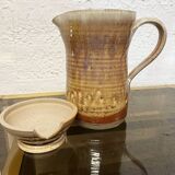 Théière originale en grès  Marron