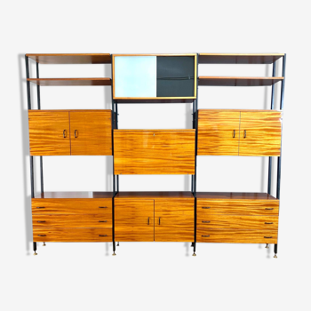 Modular bookcase "Drzewotechnika" Polish production of the 60s and 70s