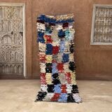 Tapis Boucherouite Berbère - 83 x 212