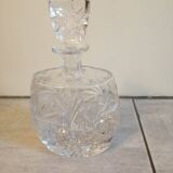 Carafe à whisky ovale en cristal taillé
