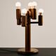 Oak table lamp by Temde Leuchten