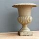 Medici vase in cast iron, celadon green