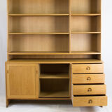 Oak bookcase by Hans J. Wegner for Ry Mobler, 1960