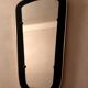 Vintage 60s free-form mirror 34x62cm