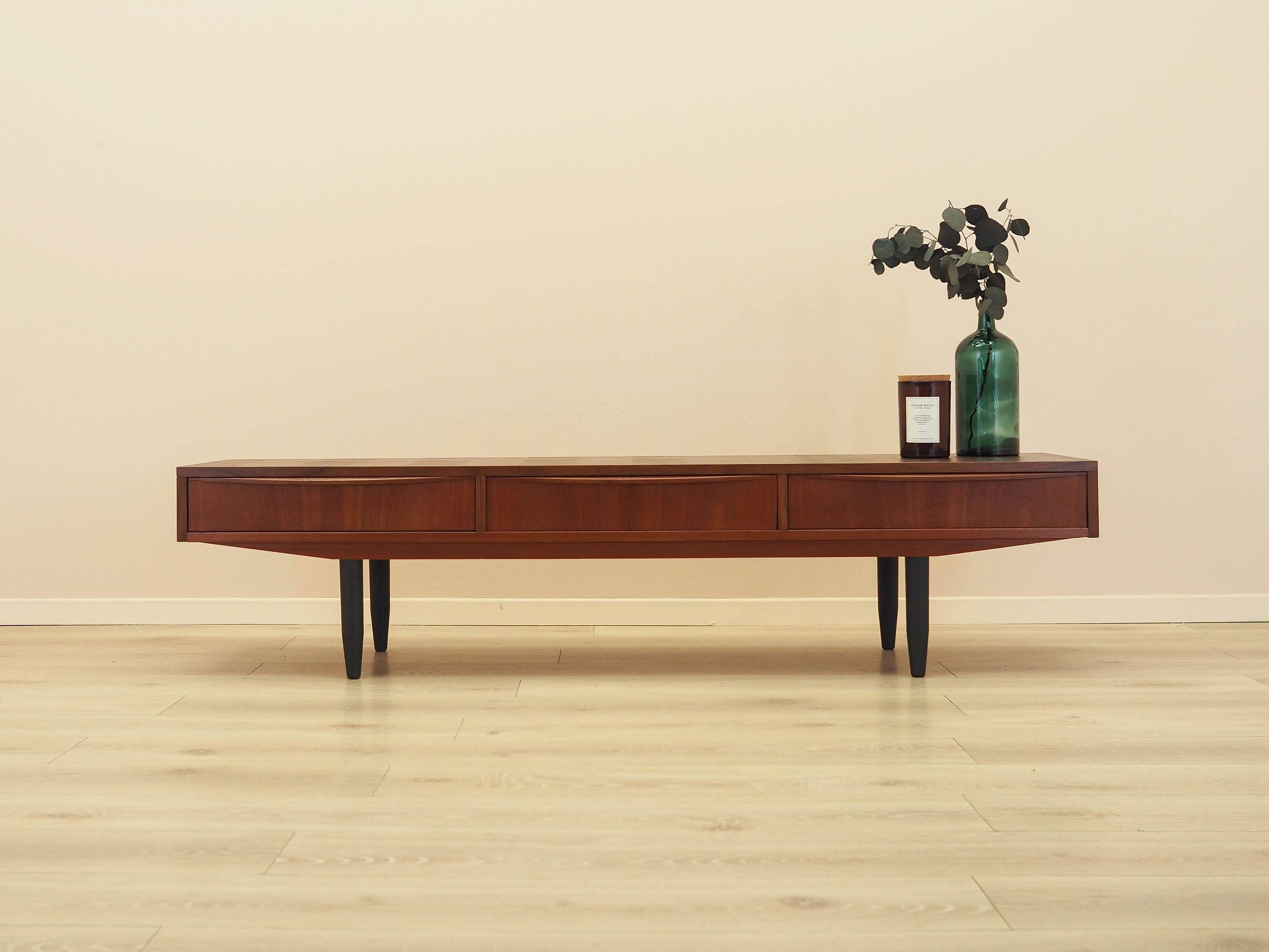 Teak sideboard with drawers, Denmark, 1970s