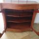 Curved showcase library carved wood 2 doors mahogany English style