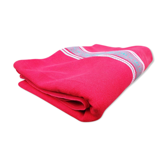 Vintage vermilion Basque tablecloth 180X130