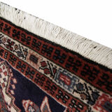Vintage handmade persian runner rug long traditional tribal wool carpet 66x280cm