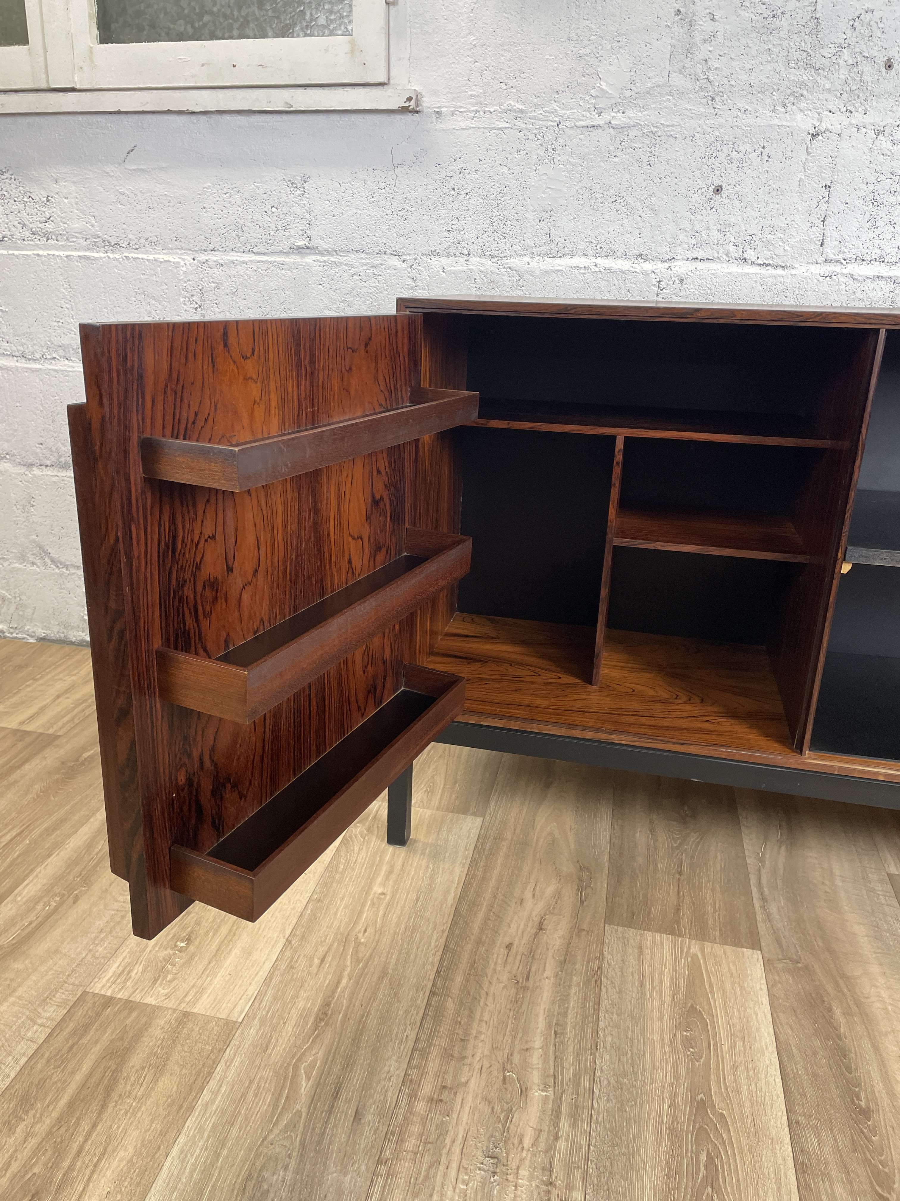 Scandinavian rosewood sideboard by Sigvard Bernadotte, 60s