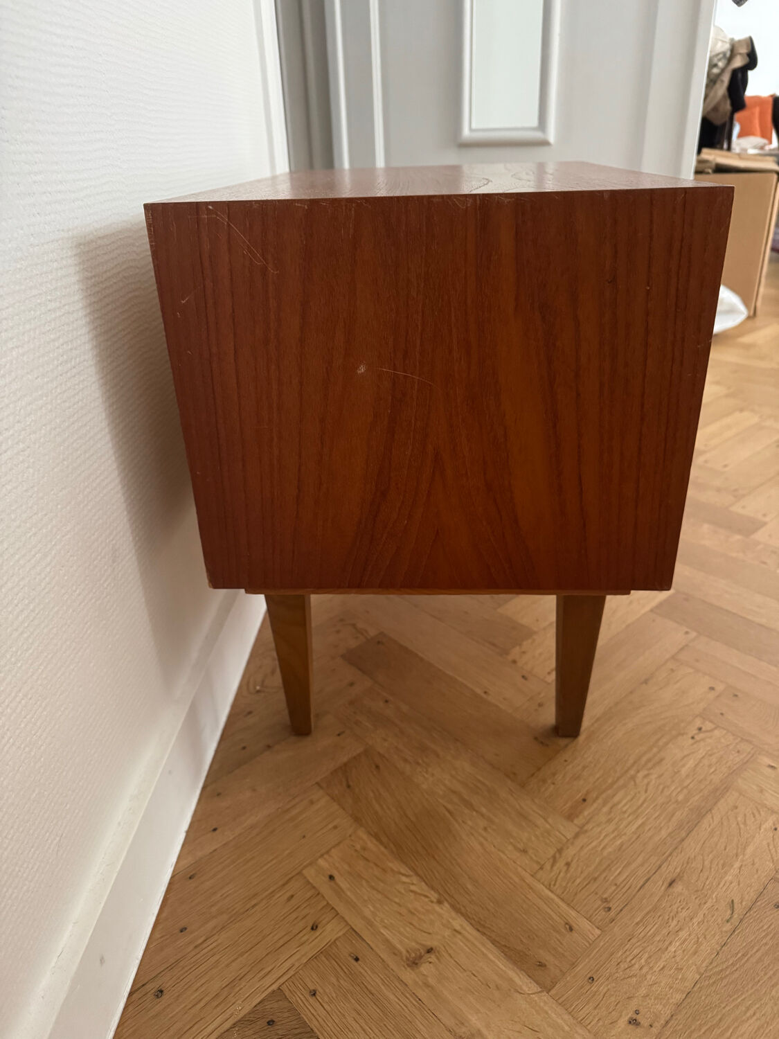 Scandinavian side table/dresser in vintage teak from the 1950s-1960s.