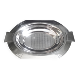 Art Deco hollow dish in silver metal, goldsmith Roux Marquiand (since 1856)