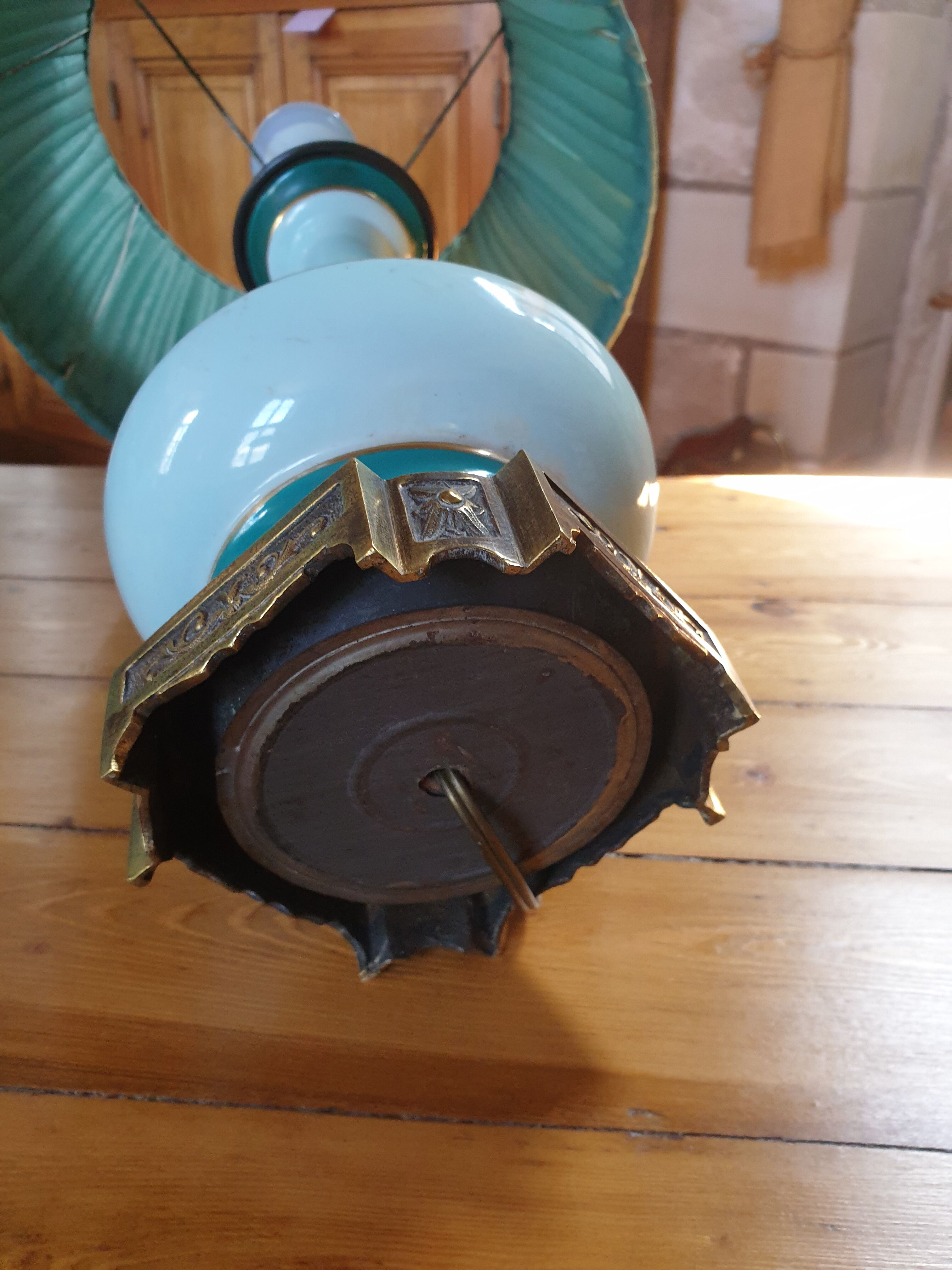 Pair of antique lamps