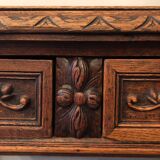 Carved wooden desk