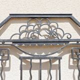 Pair of Art Deco wrought iron doors, circa 1925