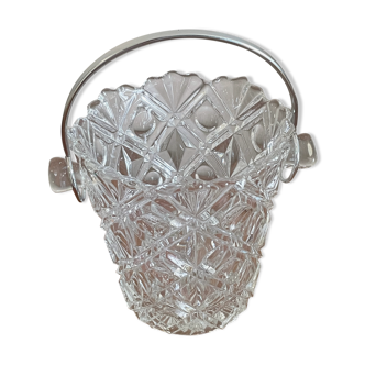 Cut glass ice bucket