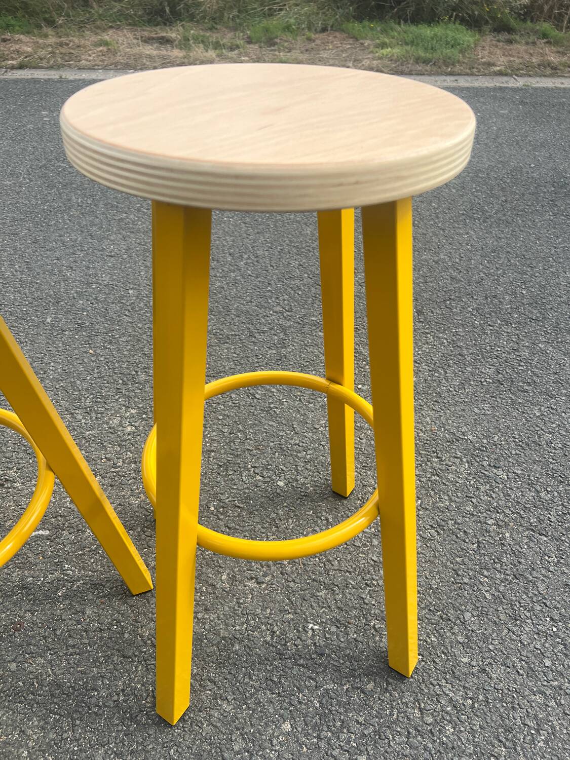 Pair of industrial stools