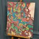 Oil on panel modern composition by François