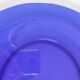 6 blue glass dishes