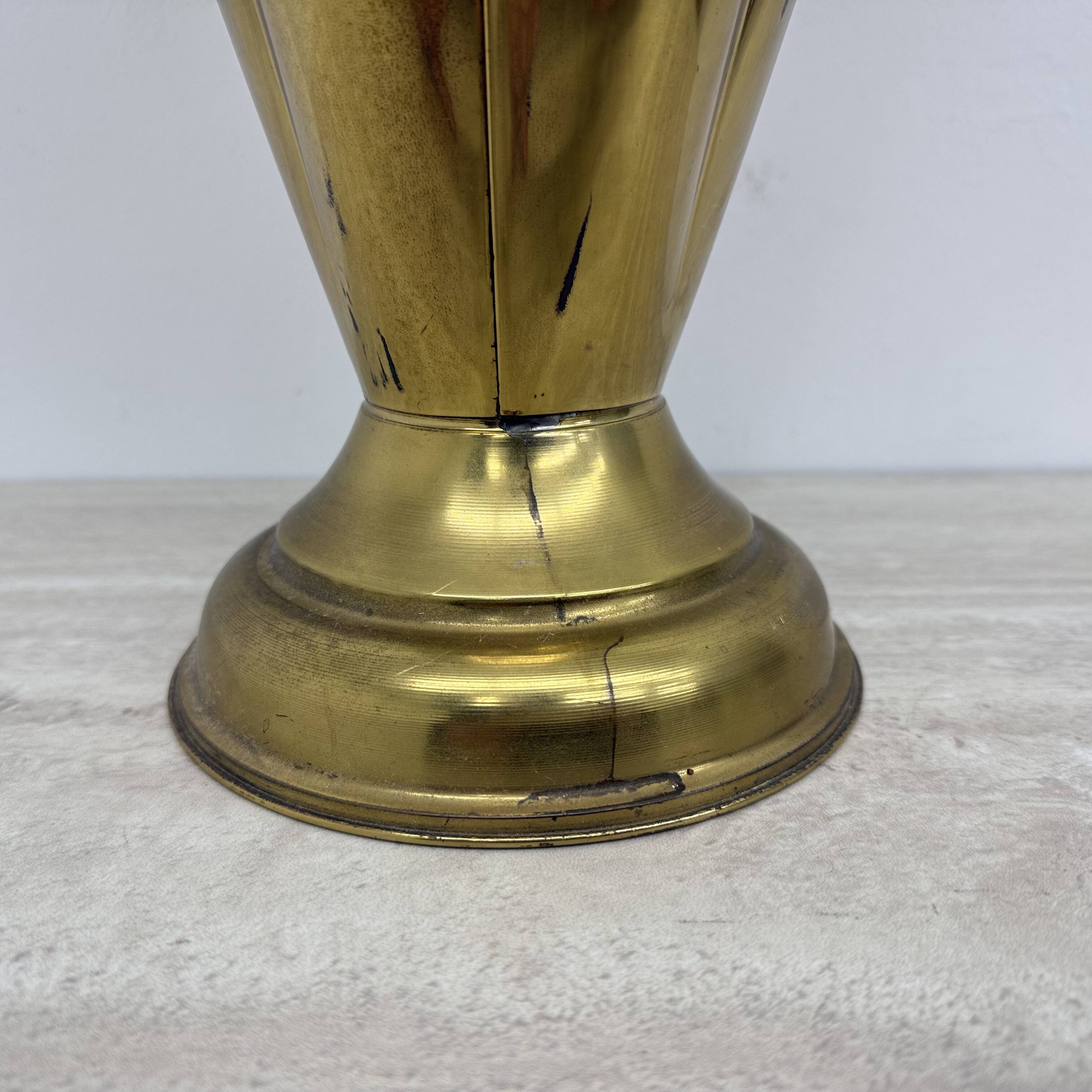 Mid-century design brass umbrella stand , 1970’s