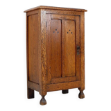 Meuble de chevet rustique / Petite armoire de rangement - 20e siècle