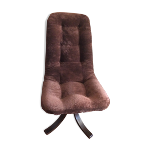 chaise pivotante bois