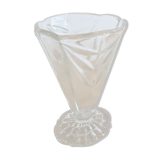 Vase en verre forme diabolo
