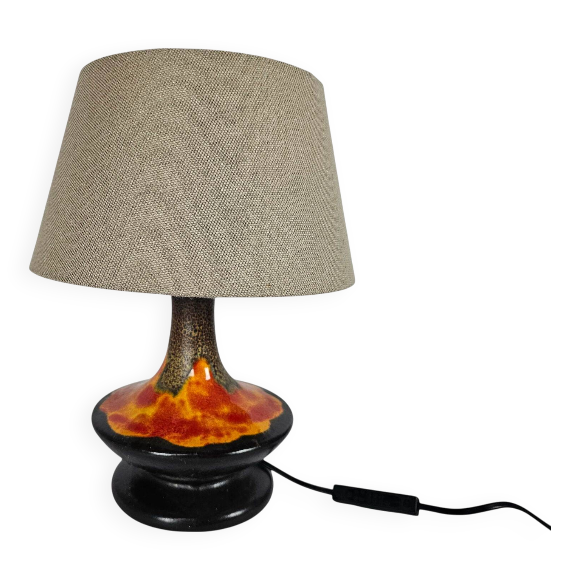 Fat Lava - Walter Gerards - Ceramic- table lamp - West Germany - 70s