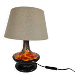 Fat Lava - Walter Gerards - Ceramic- table lamp - West Germany - 70s