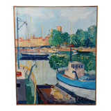 Tableau vue de La Rochelle par Henri Jonas