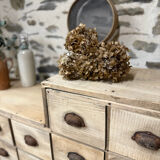 Magnificent wooden workshop cabinet.