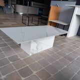 Composite marble effect coffee table