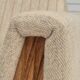 1970s, Danish lounge chair, furniture wool, oak wood, original condition.