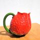 Strawberry jug barbotine Italy