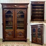 Louis XIII bookcase in walnut from the late 19th century - removable